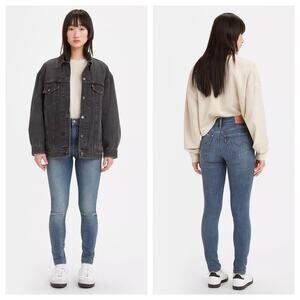 NEW Levi’s 720 Women’s High Rise Super Skinny Jeans Distressed Stretch Size 18